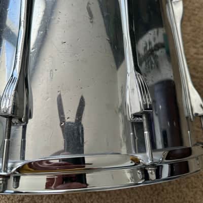 Ludwig Marching snare drum 1970's - Chrome image 8