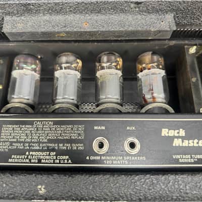 Peavey Rock Master Vintage Tube Series 120-Watt Guitar Head 1980s - Black image 8