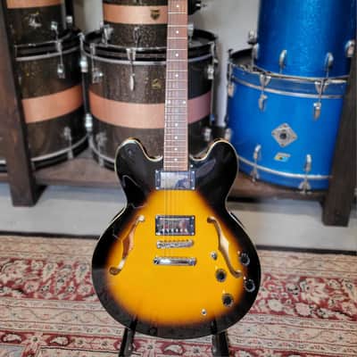 Epiphone The Dot Semi-Hollow Body Electric Guitar W/ Hard Case - 2007 - Vintage Sunburst (C013-G11) image 1