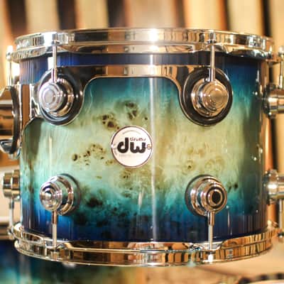 DW Collector's Maple SSC Regal to Royal Blue Burst over Mapa Burl Drum Set - 22,10,12,16 - SO#1408269 image 5