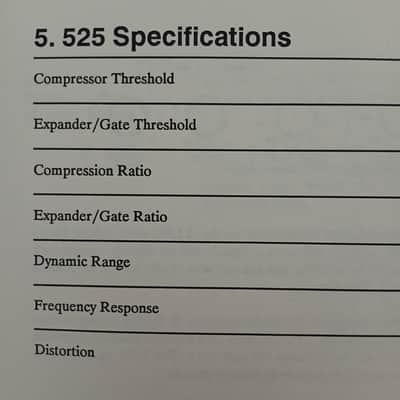 Operating Manual for Symetrix 525 Dual Gated Compressor / Limiter 1989 image 11