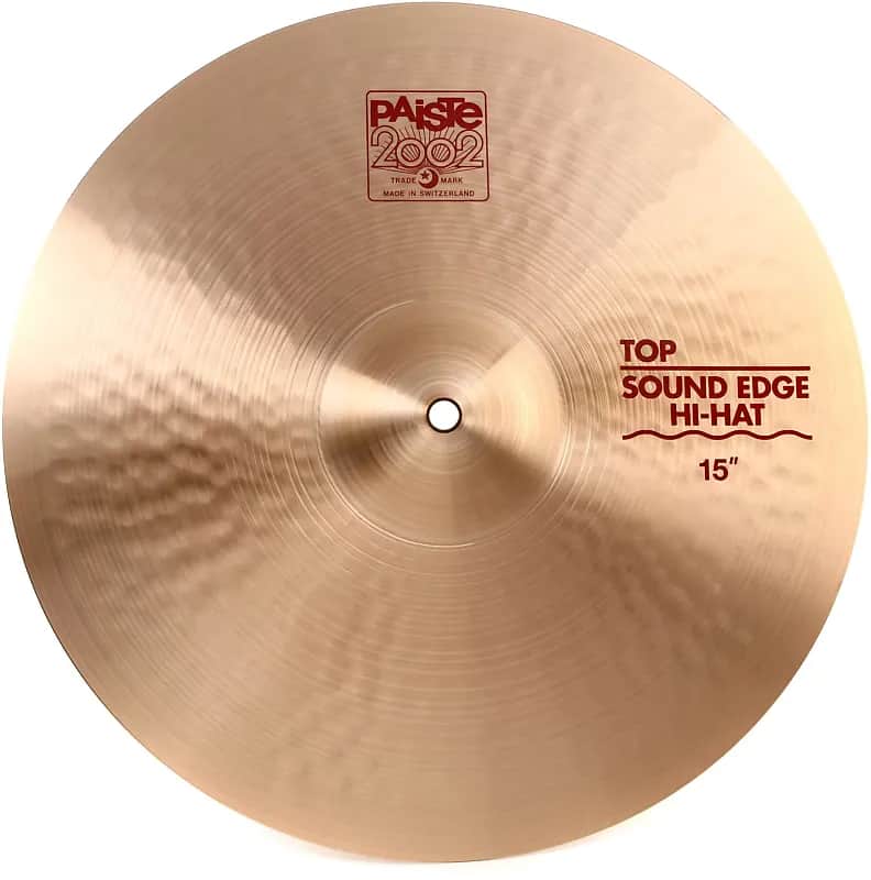 Paiste 15" 2002 Sound Edge Hi-Hat Cymbal (Top) image 1