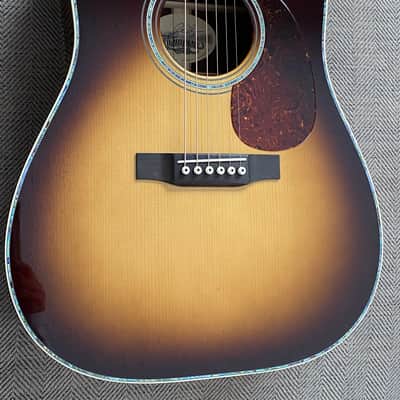 Preston Thompson D-42 Brazilian/Adirondack, Vintage Martin Sunburst, Engraved Tuners, 2020, WOW! image 2