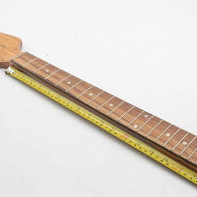 Electric Guitar Neck - Rosewood Fretboard, Strat Style Natural Headstock, 6-in-Line image 4