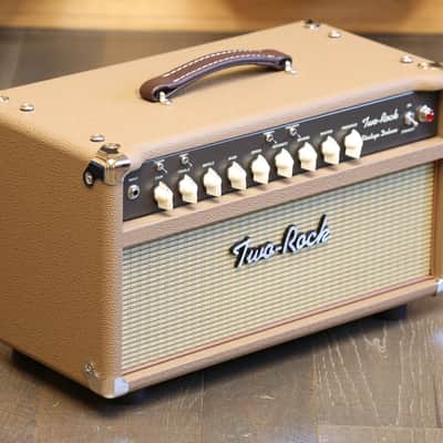 Two Rock Vintage Deluxe 6L6 35-Watt Guitar Amp Head Vintage Brown + Cover & Footswitch image 7
