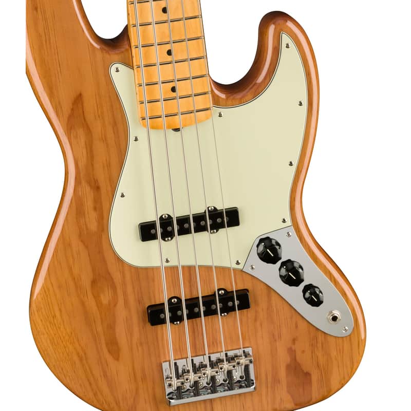 Fender American Professional II Jazz Bass V 5-String Bass - Roasted Pine image 1
