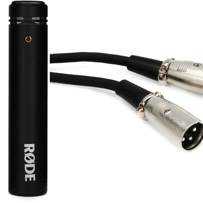 Rode M5 Small-diaphragm Condenser Microphone - Matched Pair Bundle with On-Stage Stands HW-MC12-20 Microphone Cable - 20 foot image 1