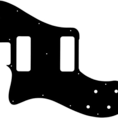 WD Custom Pickguard For Left Hand Fender Classic Player Telecaster Deluxe Black Dove #03 Black/White/Black
