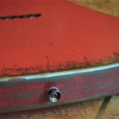 American Fender Telecaster Heavy Relic  Fiesta Red on Jade Green Metallic Custom Shop Pickups image 25