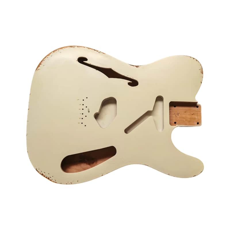 RELIC Vintage White Nitro Telecaster Thinline body image 1