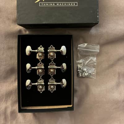 Waverly Tuners Nickel Butterbean knobs for Solid Peghead image 1
