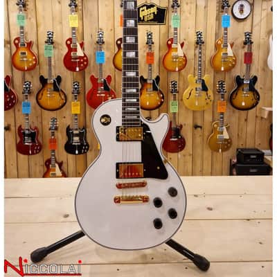 Immagine Gibson Les Paul Custom w/ Ebony Fingerboard Gloss Alpine White - 9