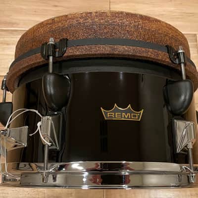 Remo 7.5x12" Mondo Djembe Snare Drum in Piano Black w/ Video Link image 1