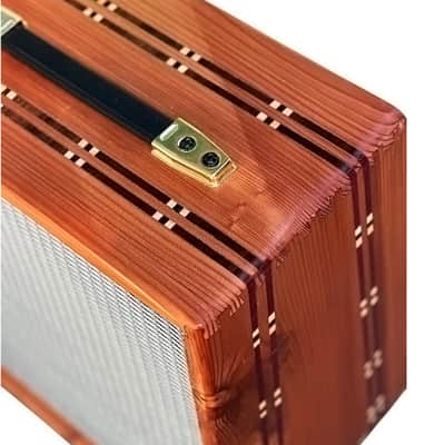 Ashen 112 Custom Guitar Speaker Cabinet Redwood Mosaic (empty) image 4