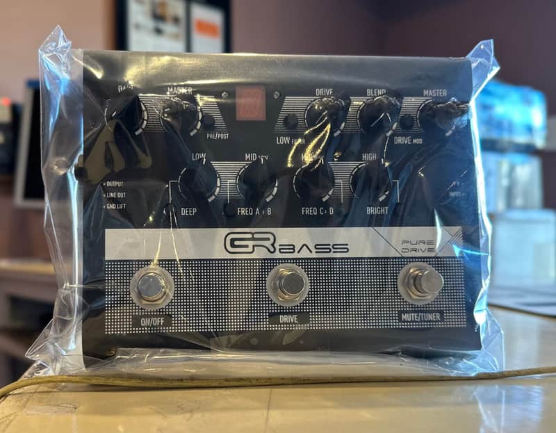 GR Bass Pure Drive Pedal Preamplifier Limited Black Edition open box image 1