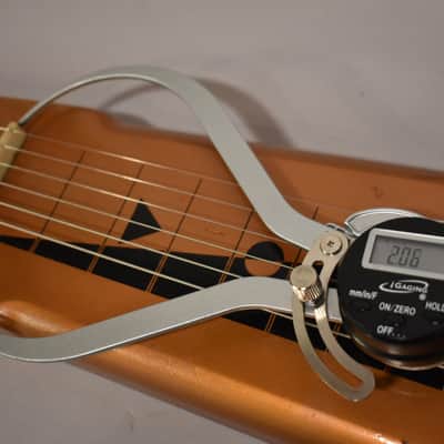 1966 Harmony H-1 "Shark Tooth" 6-String Lap Steel Copper image 22