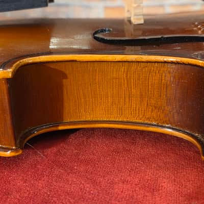 Vintage 1970s MIJ Kiso Suzuki Copy of Antonius Stradivarius 3/4 Violin Natural w/ OHSC & Bow image 11