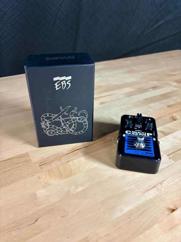 EBS MultiComp Blue Label True Dual Band Bass Compressor - Latest Version + Free Cable!