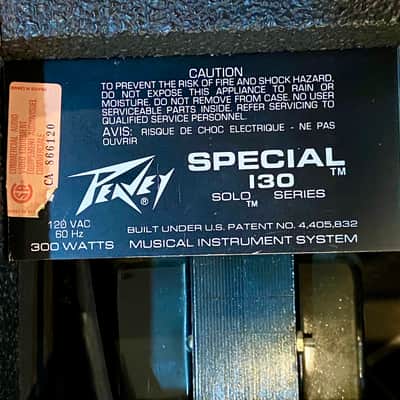 Peavey Special 130 Solo Series 130-Watt 1x12" Guitar Combo 1980s - Black image 6