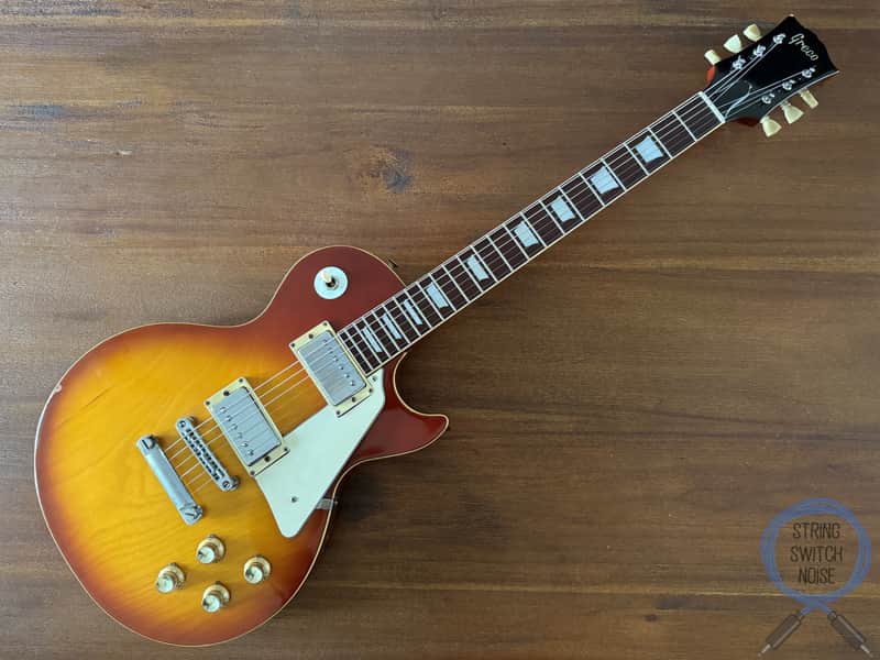 1975年 Greco EG380S Greco, Les Paul, Sunburst, Plain Top, Vintage 1975, EG-380S | Reverb