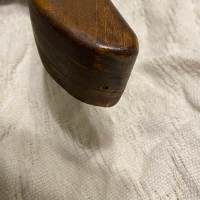 Very unique bass guitar. Hand made carved bull dog body image 6