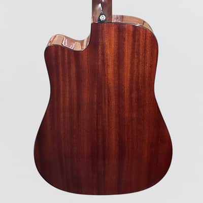 Alvarez MD66CE Mahogany Dreadnought Acoustic-Electric Guitar - Natural image 4