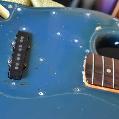 (OLD) 1965 Fender Jazz Bass Lake Placid Blue Finish Left-Handed Electric Bass w/OHSC image 25
