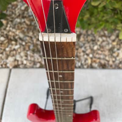 Vintage Memphis A2RT Guitar 80s - Red image 5