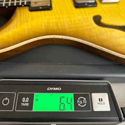 PRS Wood Library Custom 24 Semi-Hollow Flame Maple 10 Top Korina Back - Livingston Lemondrop 391118 image 15