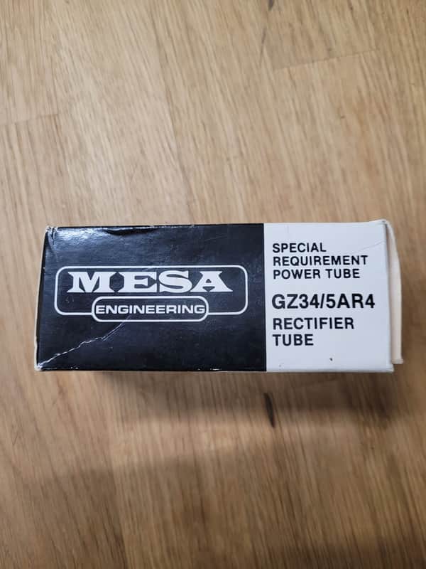 90's NOS Mesa Boogie 5AR4 GZ34 Brown Base Copper Rods Rectifier Tube New in Box Rare Vintage! image 1