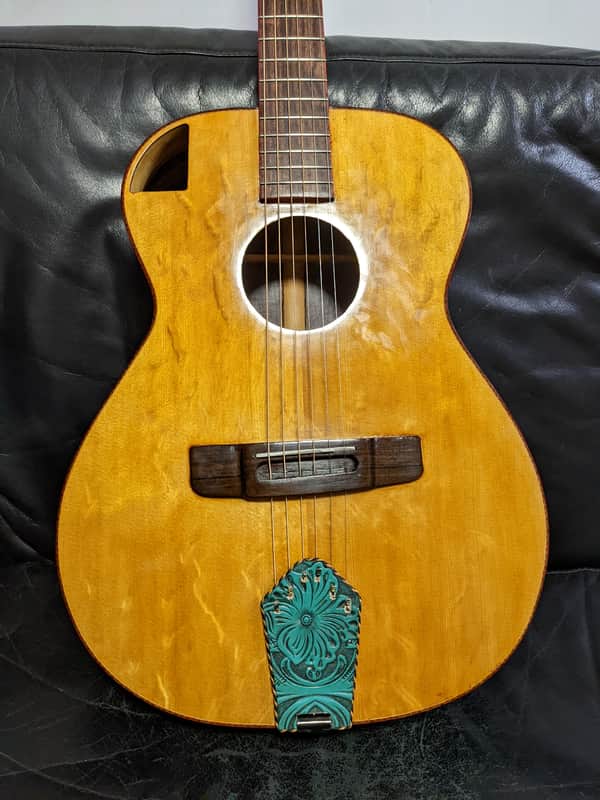 Handmade 40in Bearclaw Sitka Brown Ebony Wide Nut Shellac image 1