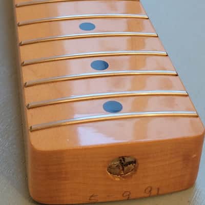 1991 Fender Japan Stratocaster maple neck | from FujiGen St57-90 | J serial | A stamped image 6