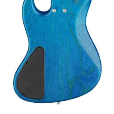 Sadowsky MetroLine 21-Fret Vintage J/J Bass-Swamp Ash Body-4 String-Ocean Blue Transparent Satin image 3