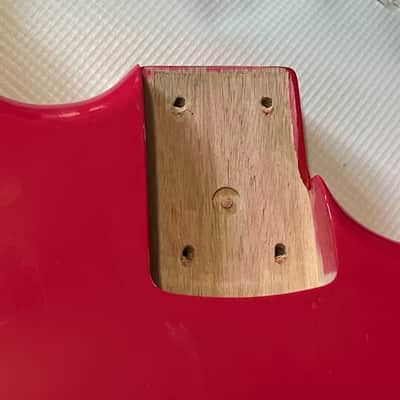 2021 Indonesia Kramer Baretta Special Ruby Red Mahogany Guitar Body 6 Post Tremolo image 6