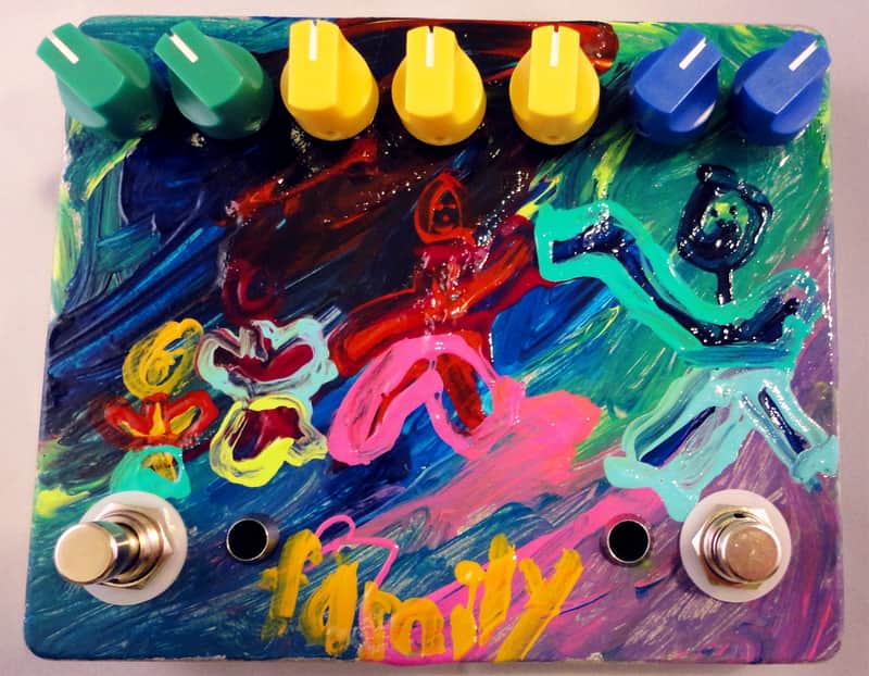Fuzzrocious Custom Rat Tail/AFTERLIFE Reverb Kidpainted UNRELEASED image 1