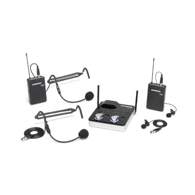 Samson Concert 288m Presentation Dual-Channel UHF Wireless System with Tabletop Receiver (Band D) image 1