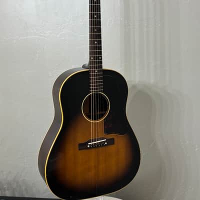 Vintage 1955 Gibson J-45 w scalloped bracing and vintage Gibson case image 5
