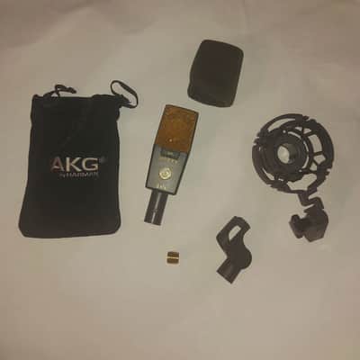 AKG C414 XLII Large Diaphragm Multipattern Condenser Microphone 2010s - Black image 1