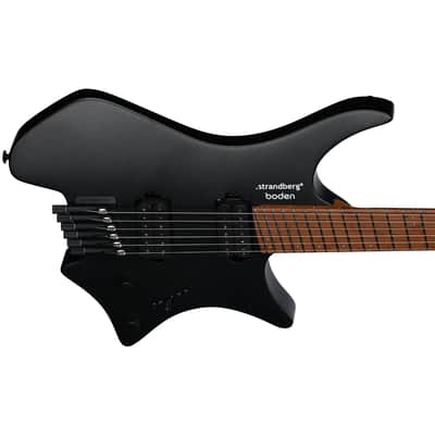 Strandberg Boden Standard N2.6 Headless Multi-Scale Guitar - Black Satin Metallic image 5