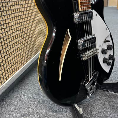 Rickenbacker 360 Bound Headstock Stereo 1971 Black Jetglo image 6