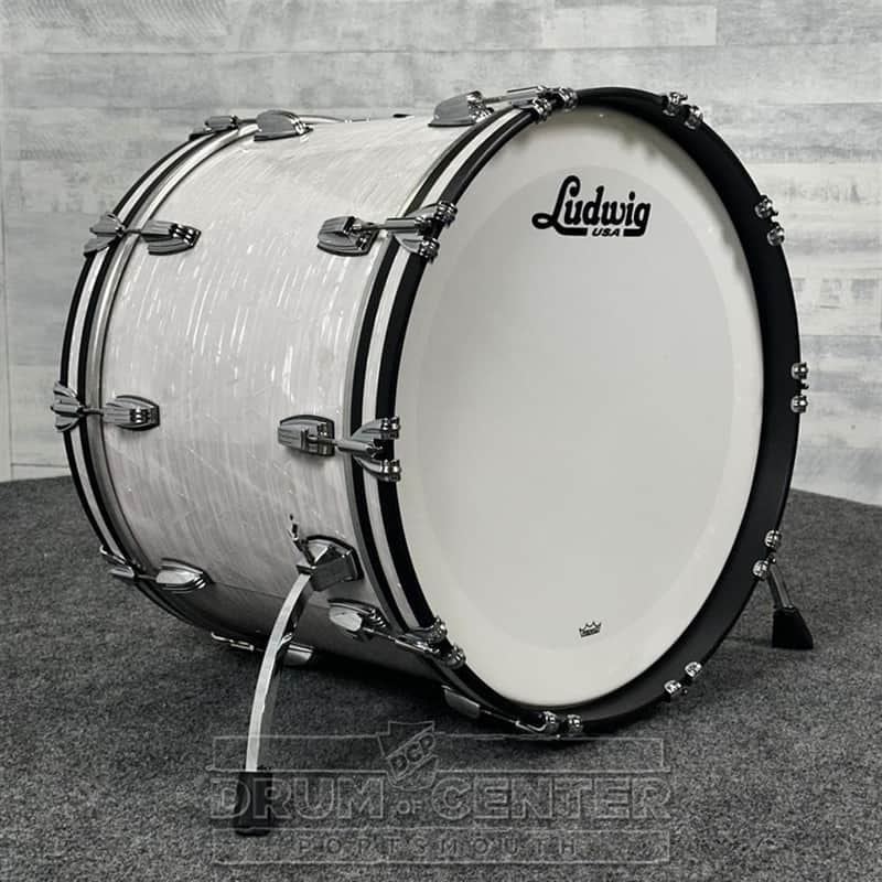 Ludwig Classic Maple "Super 70s"  Bass Drum 22x16 70s White Marine Pearl - DCP Exclusive! image 1