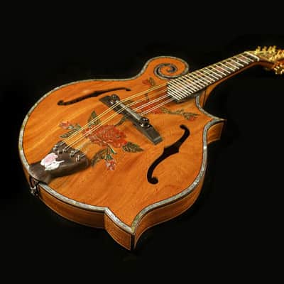 Blueberry Handmade Mandolin Floral Motif Built to Order in 90-Days image 4