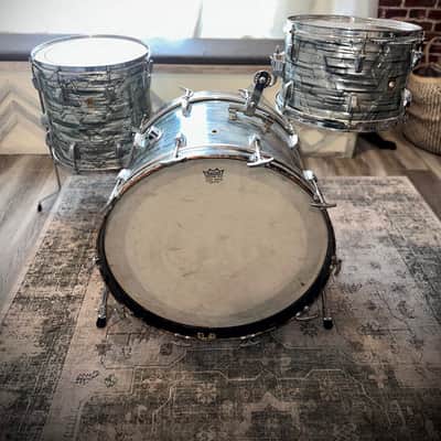 Ludwig  Vintage 60s Keystone Early 60s - Sky Blue Pearl image 9