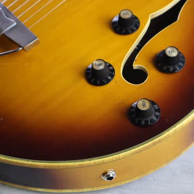1976 Greco Japan BR-110 Byrdland Hollowbody (Brown Sunburst) image 3