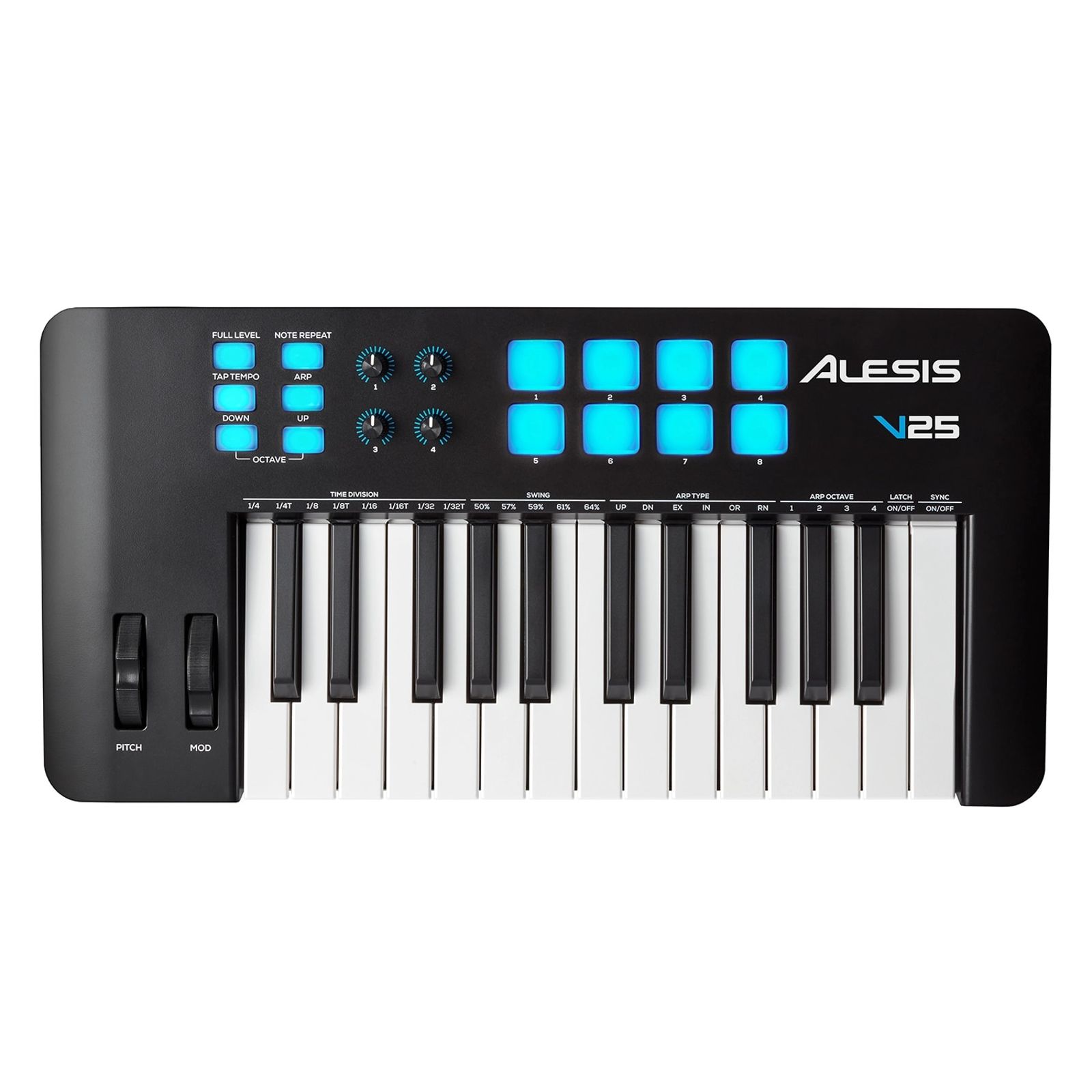 Alesis V25 MKII 25-Key USB MIDI Controller with Beat Pads | Reverb
