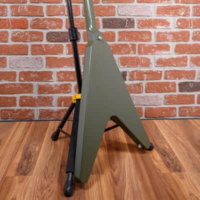 Gibson Flying V Tribute Olive Drab 2021 w/OHSC image 6