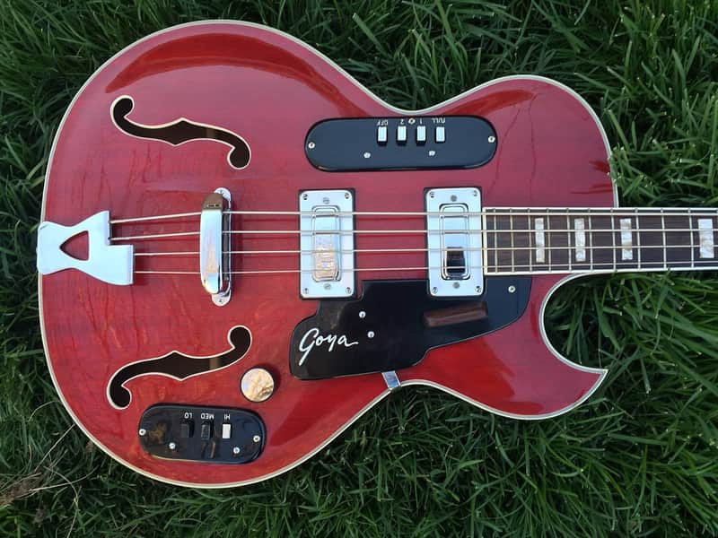GOYA 1965 VINTAGE PANTHER BASS GUITAR - All Original - Case image 1