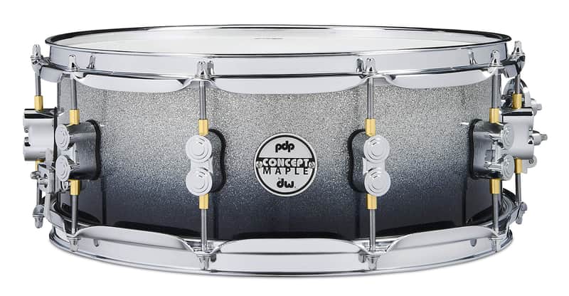 PDP 5.5" x 14" Concept Maple Snare Drum in Silver to Black Fade image 1
