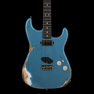 Fender Custom Shop 1966 Stratocaster SH Heavy Relic - Faded Aged Lake Placid Blue #88371 image 3
