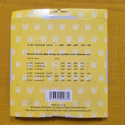 Warwick & GHS Bass Strings Lot — 6 Sets, 5-String, Factory Sealed image 5